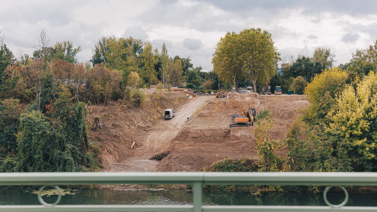 Travaux de reconstruction du pont de Mirepoix-sur-Tarn