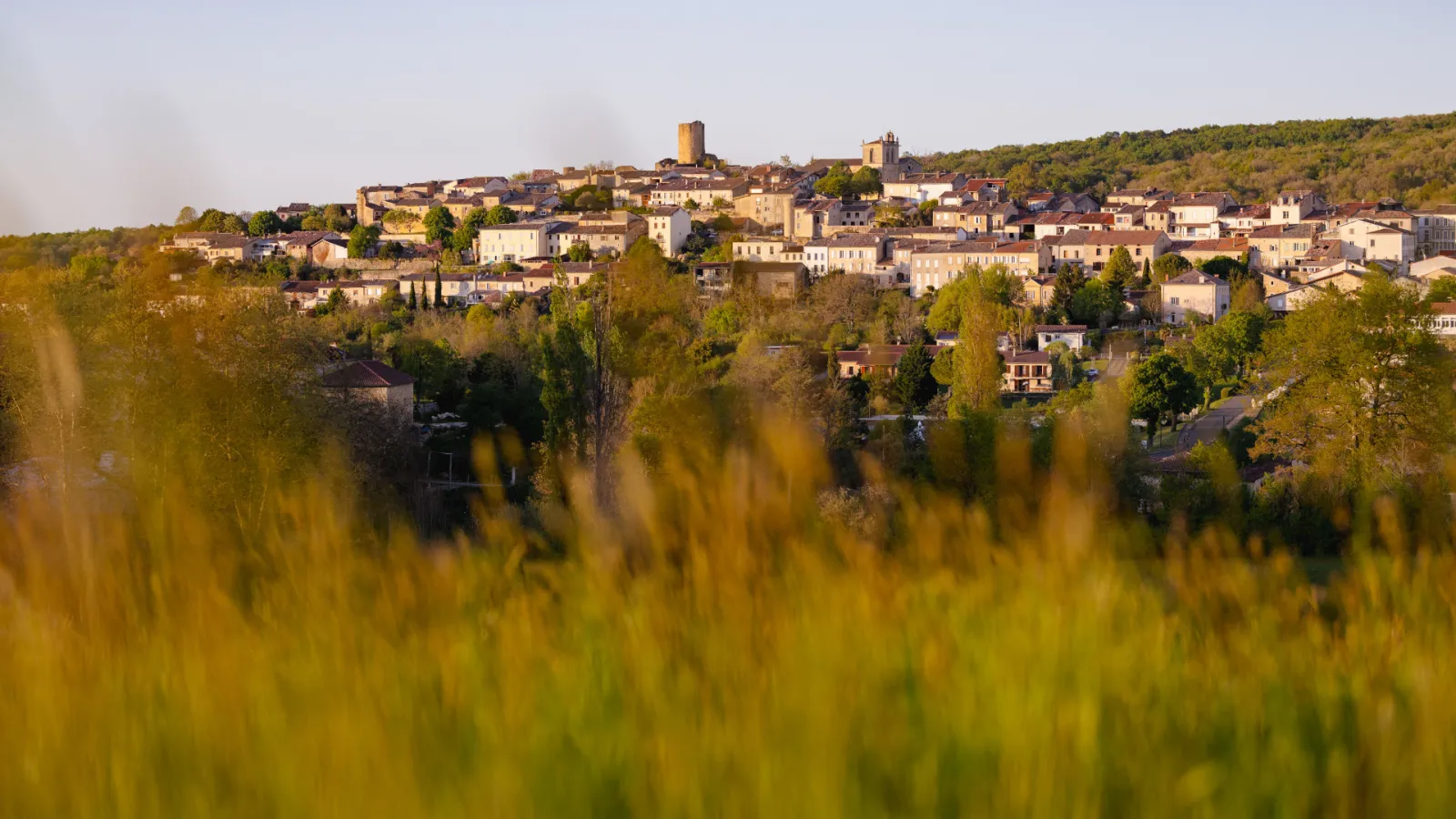 Coucher de soleil à Aurignac