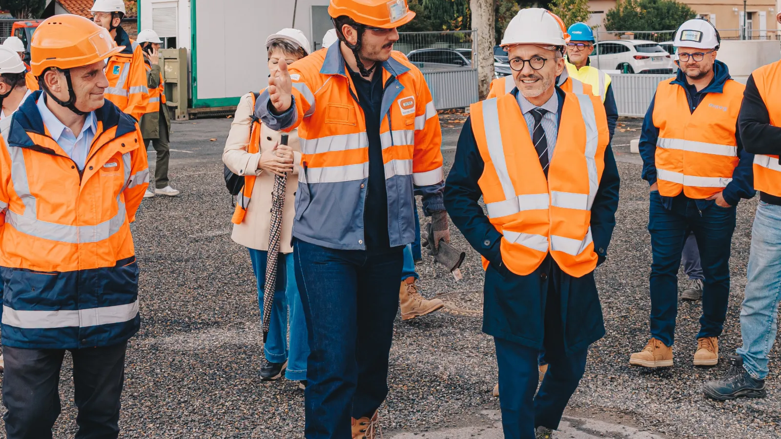 Visite du chantier de reconstruction du pont de Mirepoix-sur-Tarn