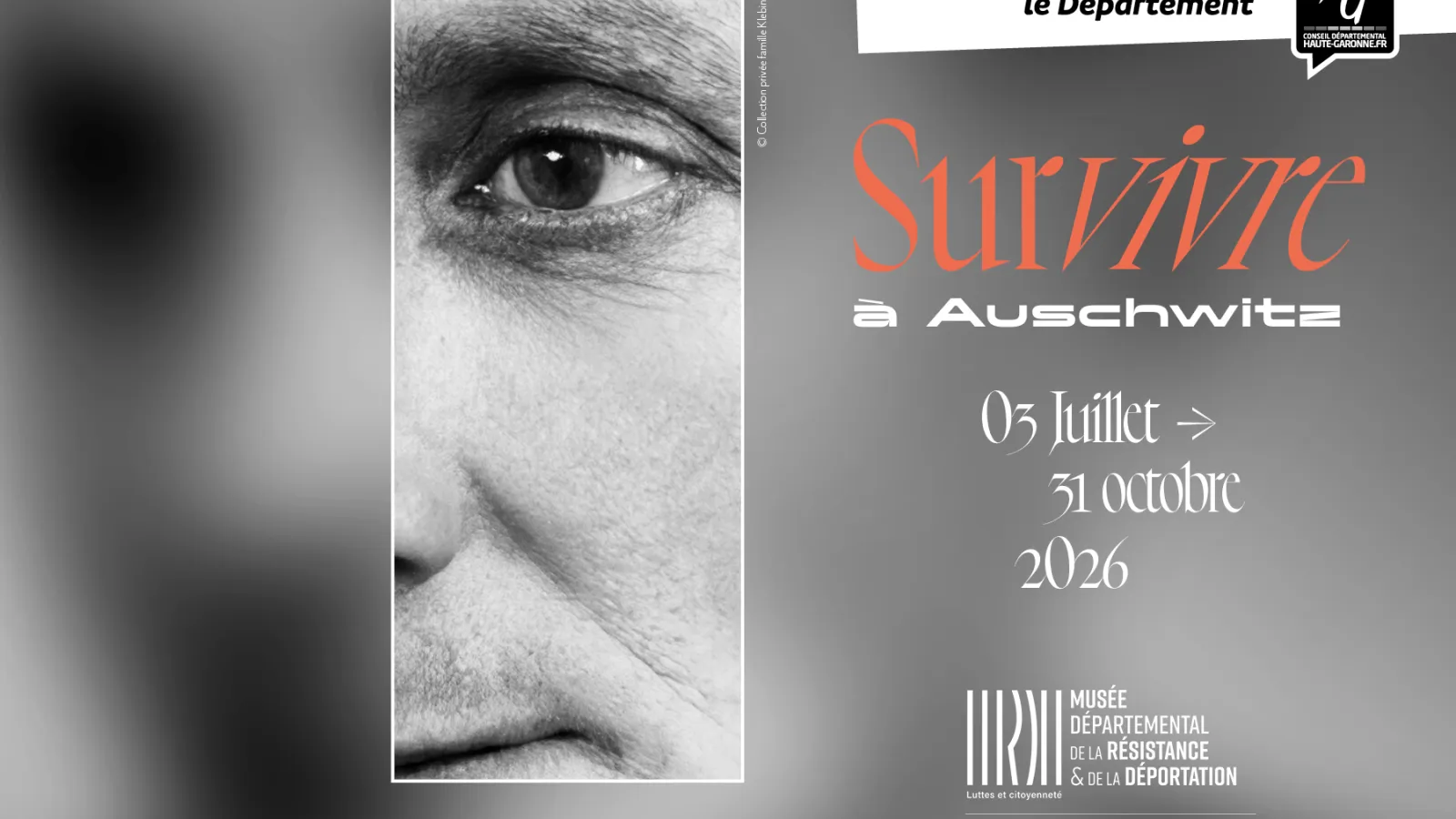 Visuel de l'exposition « Survivre à Auschwitz »