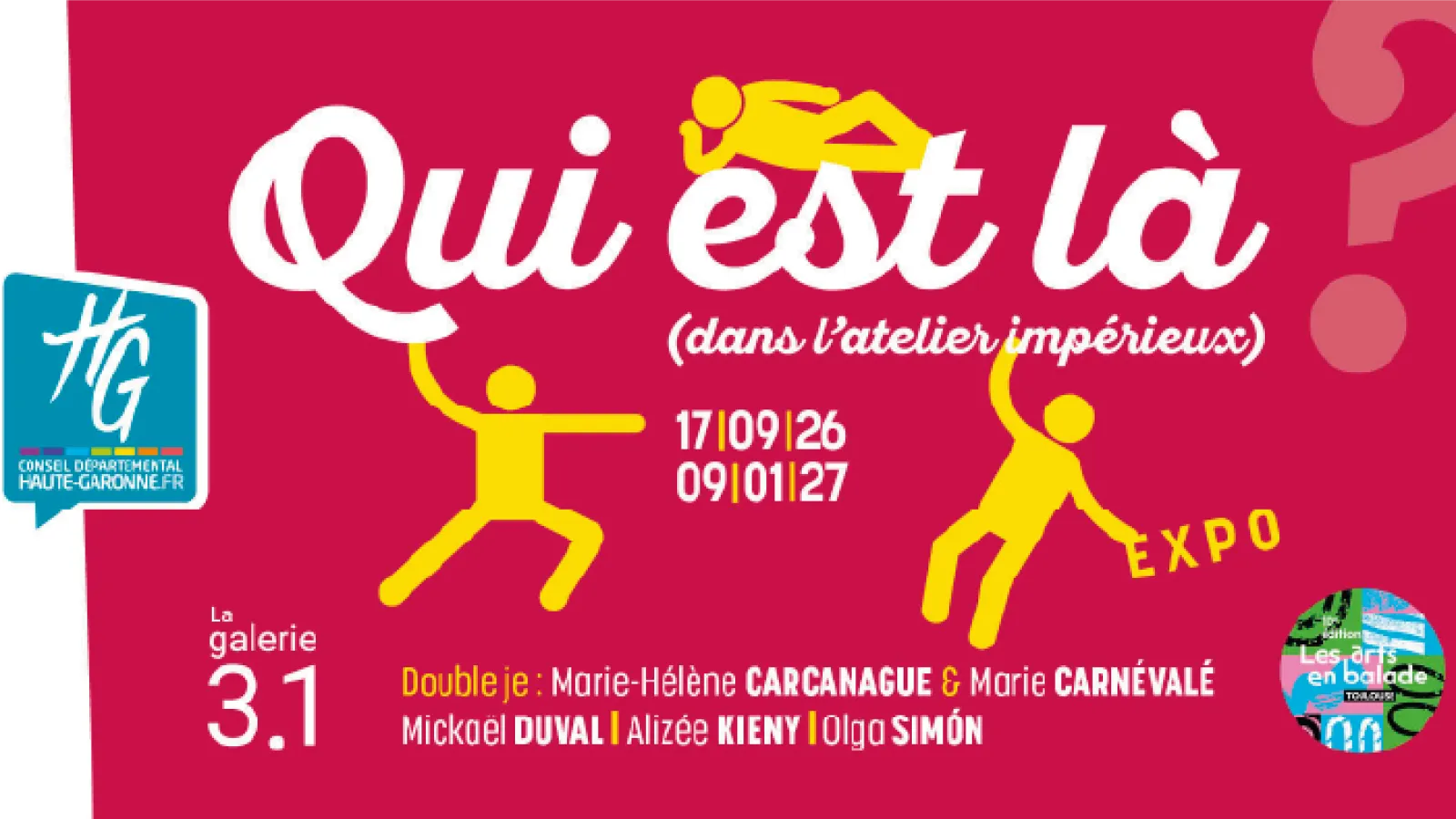 Expo « Qui est là ? » La galerie 3.1