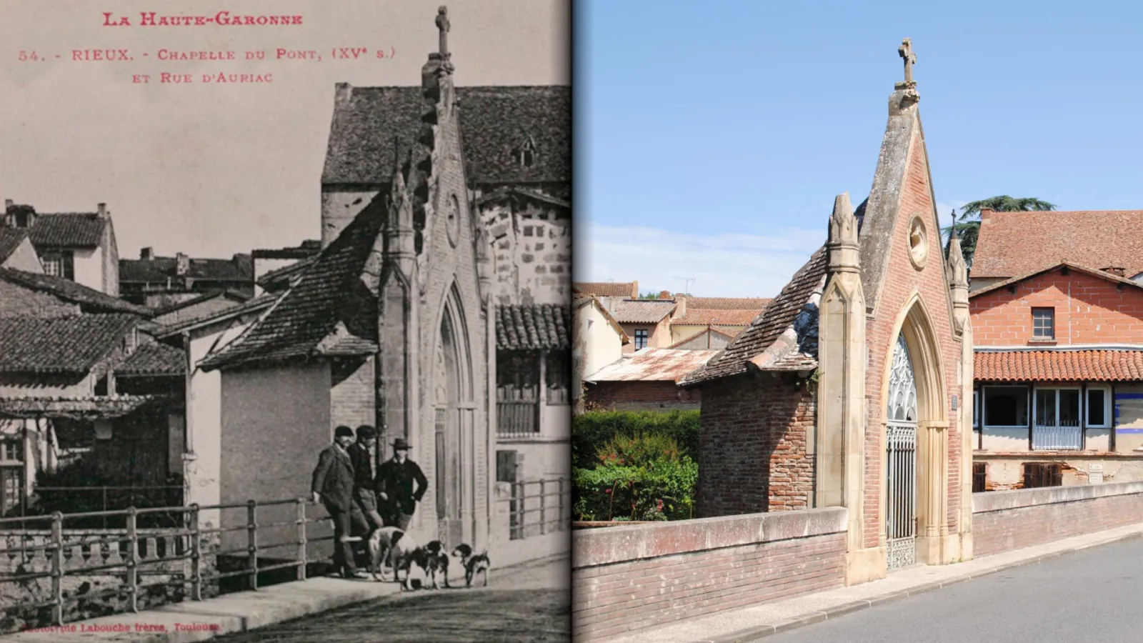 Rieux-Volvestre au début du XXe siècle et Rieu-Volvestre en 2017