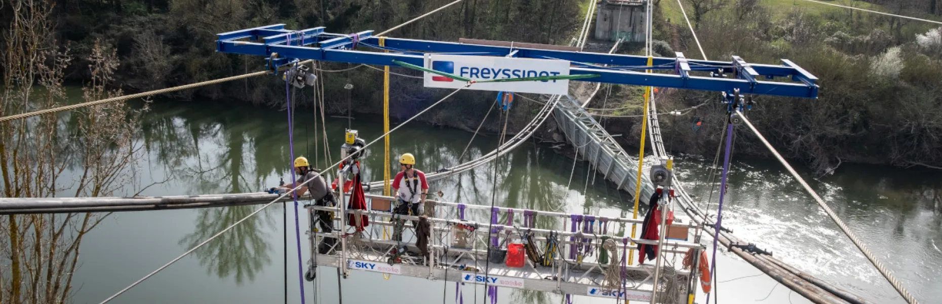 Bandeau Démontage partie aérienne pont Mirepoix 2